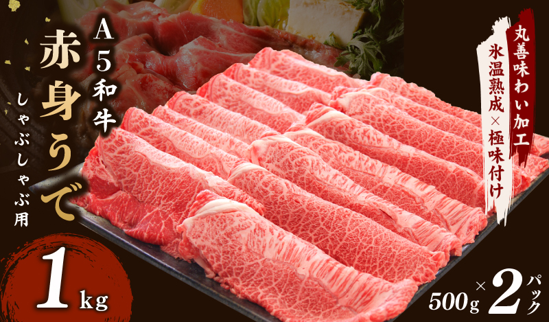【6/11受付終了】A5ランク 和牛赤身スライス 500g×2P【うで 小分け すき焼き しゃぶしゃぶ 丸善味わい加工 氷温熟成×極味付け】