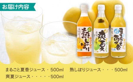 みかんジュース3本セット【善果園】[KAA359]/ 長崎 平戸 飲料 ジュース 柑橘 夏香 