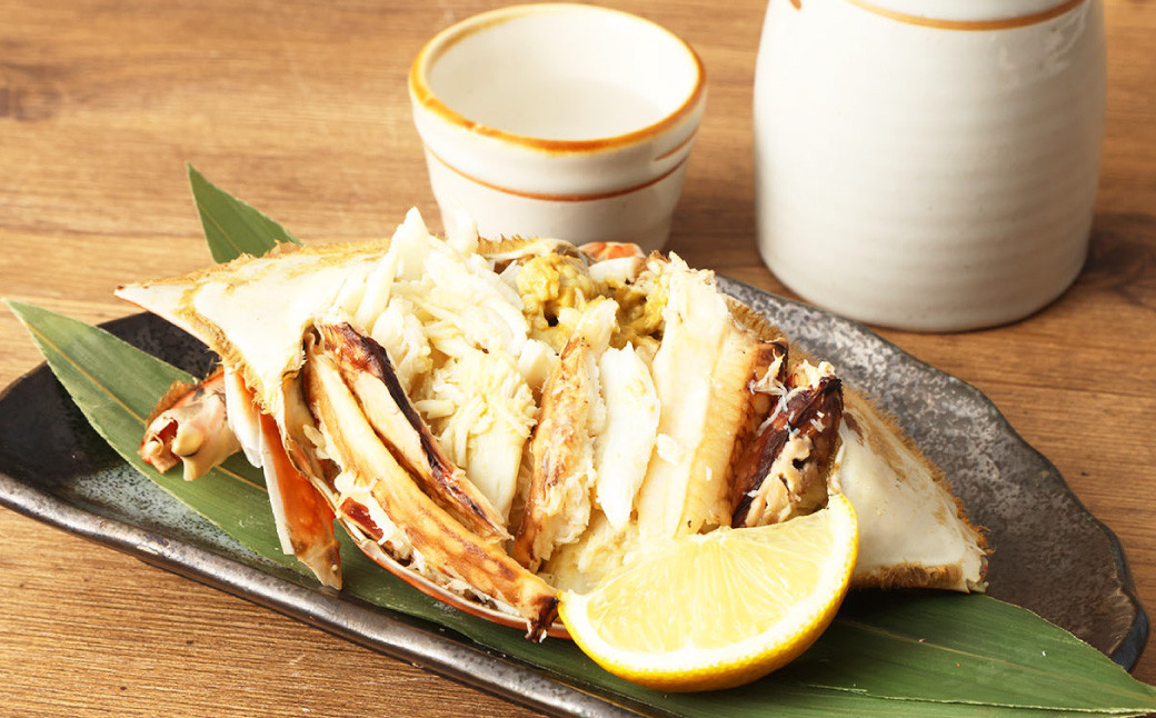 天草産渡り蟹の塩炊き