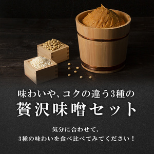 味噌 山吹味噌 500g×3種 詰め合わせ セット 大寒仕込み コクとかおり 久左衛門 信州味噌 みそ ミソ 熟成 信州 信州みそ 無添加 国産大豆 調味料 小分け 長野県 長野 お米 米 老舗味噌蔵