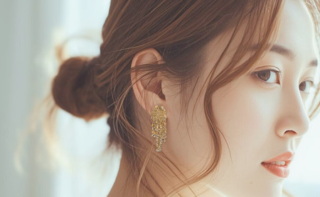 アクセサリー チェコガラス ゴールド ギフト アクセサリー ピアス