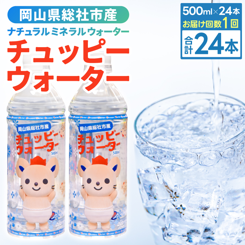 そうじゃの水「チュッピーウォーター」（500ml×24本）013-016