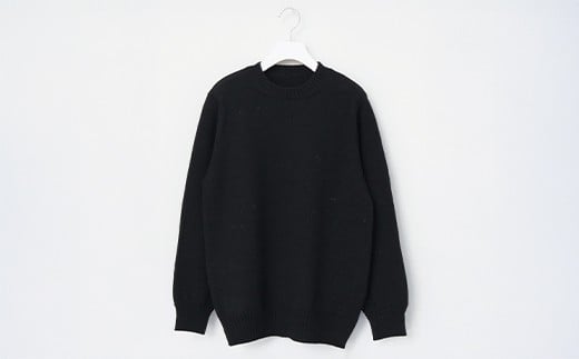 ≪順次発送≫ 【Yonetomi】SHETLAND WOOL PULLOVER 黒 ブラック 服 洋服 ユニセックス メンズ レディース ブランド 山形県 山辺町 送料無料 サイズ1 yt-swpxk1-sn ※沖縄・離島への配送不可
