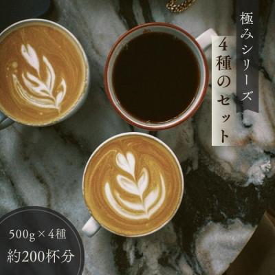 ふるさと納税 守口市 ゴールド珈琲　極みシリーズ　4種　500g×4(豆)