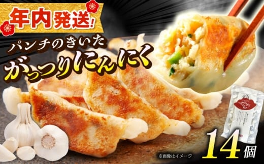 【年内発送】夏のスタミナ！がっつりにんにく餃子 14個（1パック）【餃子屋ヒロ】餃子 ぎょうざ ギョウザ ギョーザ 冷凍餃子 豚肉 豚 ミンチ 餃子 神奈川 冷凍 餃子 ぎょうざ ギョウザ ギョーザ 冷凍 餃子 おかず お惣菜 餃子 ぎょうざ ギョウザ ギョーザ 豚肉 豚 ミンチ 冷凍 餃子 ぎょうざ ギョウザ ギョーザ[BDAS004-1]