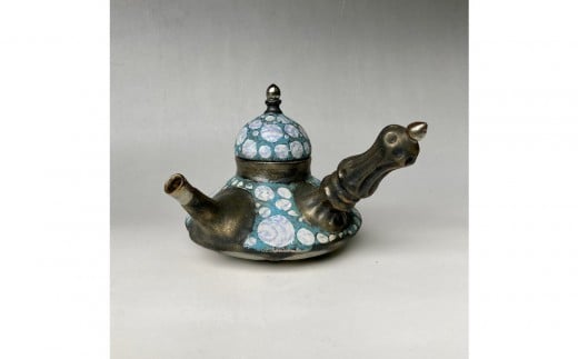 
                  益子焼 波光文様急須＊ティーポット | 栃木県 伝統工芸品 美術品 1点限定品 一点物 陶器 陶芸 作家
                