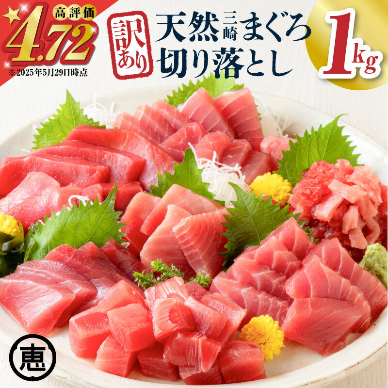 【ふるさと納税】 訳あり 天然三崎まぐろ 1kg たっぷり10人分 不揃い赤身 ワケアリ 赤身 マグロ 鮪 メバチマグロ 黄肌鮪 切落し 赤身 刺身 魚 魚介 冷凍 おいしい 天然 三崎恵水産 神奈川県 三浦市 おすすめ ランキング プレゼント ギフト