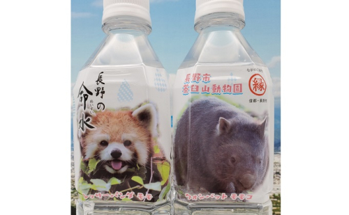 長野の命水（茶臼山動物園ラベル）500ml×24本 飲料類 ミネラルウォーター