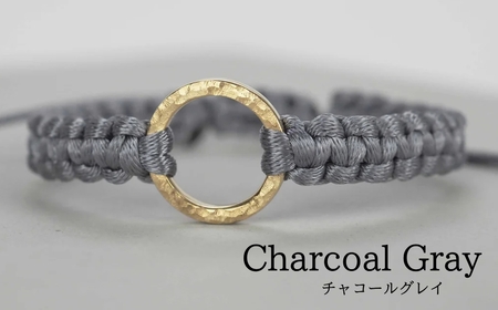 Bracelet -The SUN- Charcoal Gray ゴールド ブレスレット【チャコールグレー】