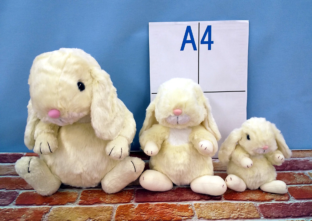 縫いぐるみ動物 ロップイヤー うさぎ Lサイズ