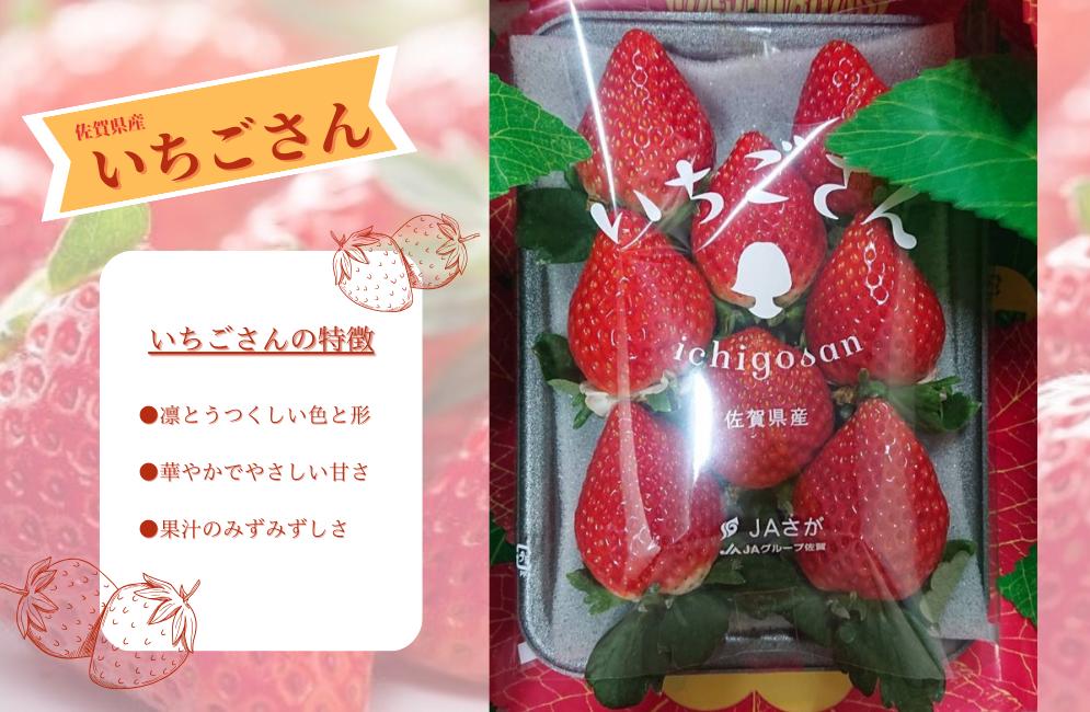 
            【先行予約】佐賀県産「いちごさん」250g~270g×4パック
          