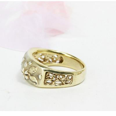 ふるさと納税 桜川市 万葉桜より「透桜(すかしさくら)」リング 地金バージョン 19号 |  | 01