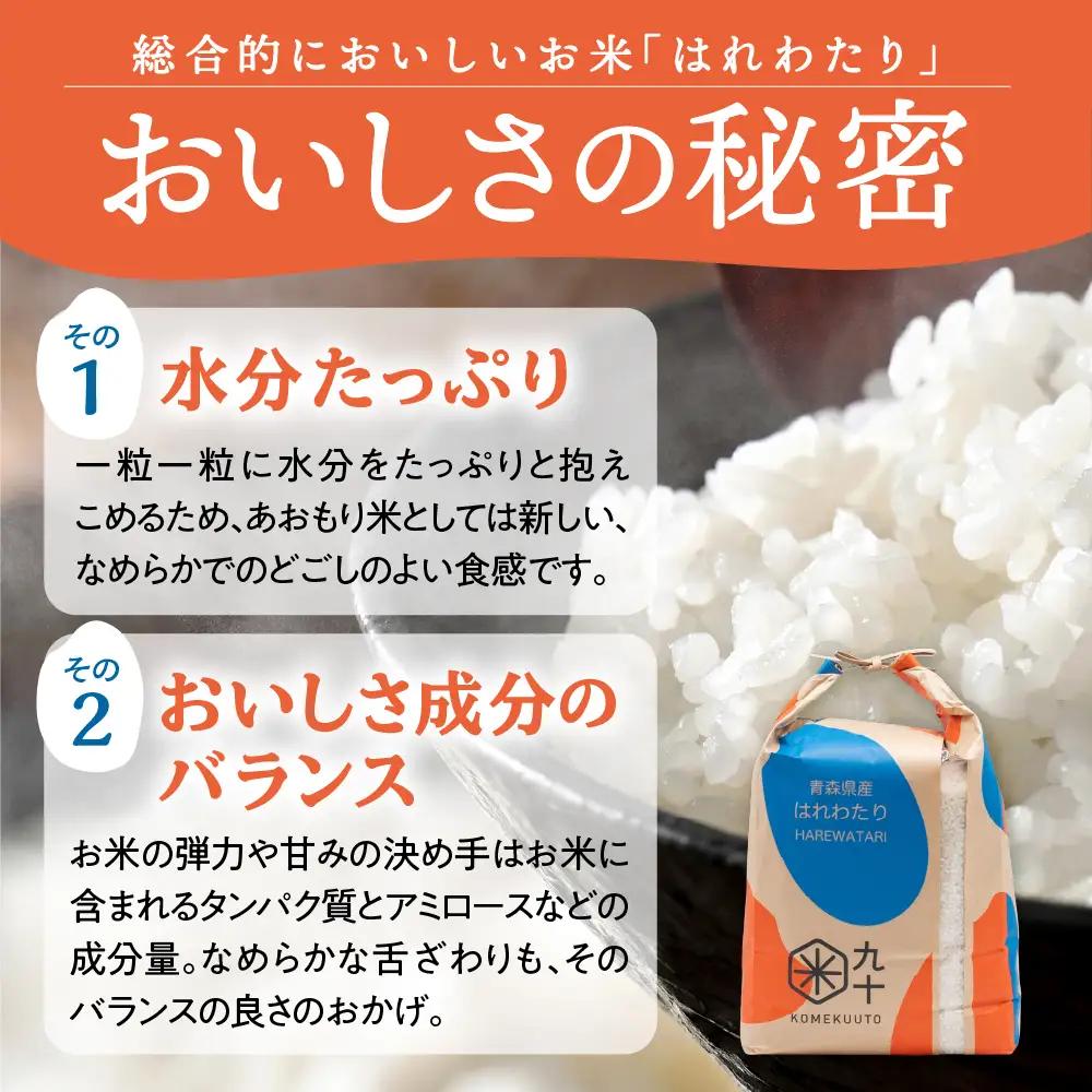 【定期便 12ヶ月】 米 10kg はれわたり 青森県産 (精米) 定期便12回 10kg×12回