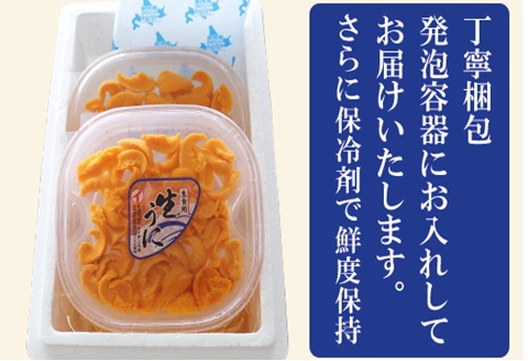 ムラサキウニ無添加塩水パック110～120g×2P[7月上旬以降発送] B-71023