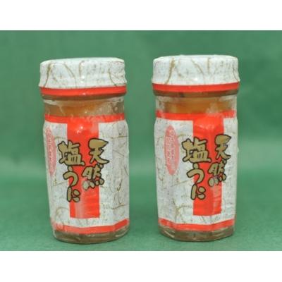 ふるさと納税 普代村 【北三陸産生うに100%使用】天然塩うに60g 2本 うに瓶詰め |  | 01