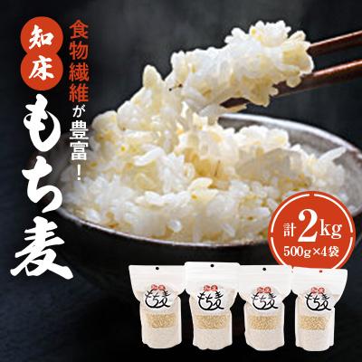 ふるさと納税 斜里町 知床もち麦(500g×4袋)2Kg