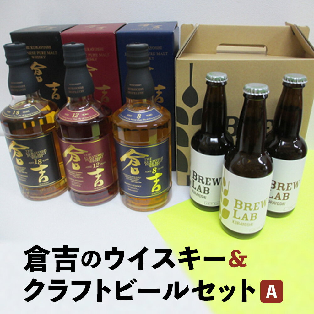 【ふるさと納税】倉吉のウイスキー＆クラフトビールセットA （6本）お酒 ウイスキー ハイボール モルトウイスキー ピュアモルト クラフトビール ビール エール ホップ