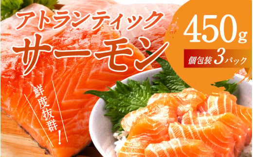 【最速発送】 アトランティックサーモン 450g