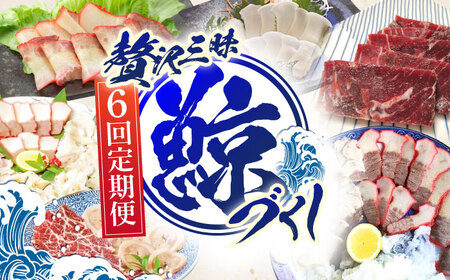 【6回定期便】贅沢三昧くじら食べ比べ定期便【中島(鯨)商店】[OBR014]
