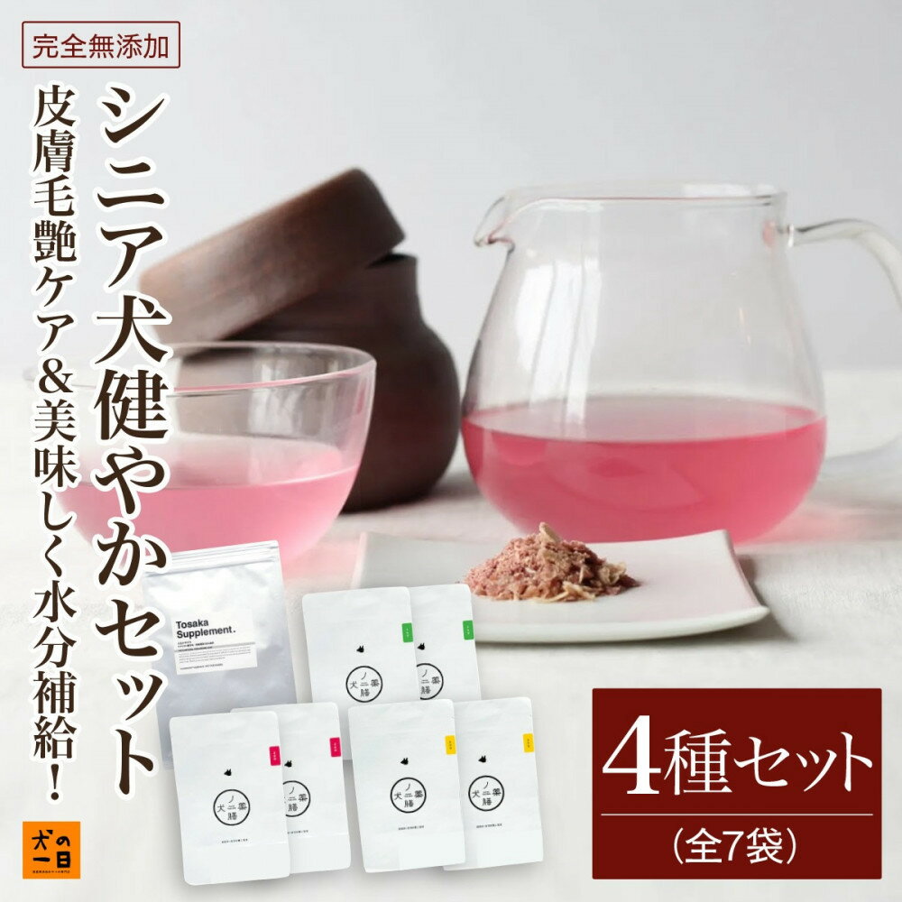 【ふるさと納税】福岡市【無添加 犬のおやつ】皮膚毛艶ケア&美味しく水分補給！シニア犬健やかセット