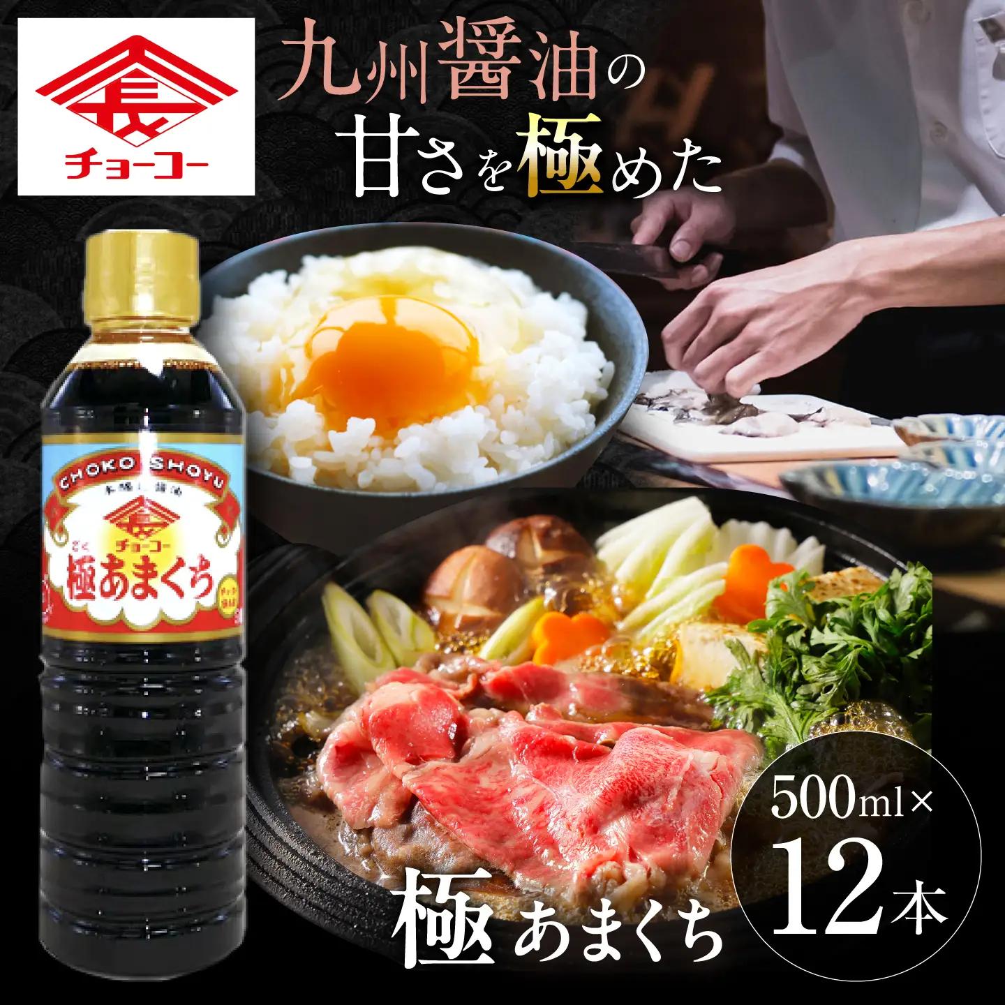 極あまくち500ml×12本 醤油 / 醤油 甘口醤油 本醸造 / 大村市 / チョーコー醤油株式会社[ACYY016]