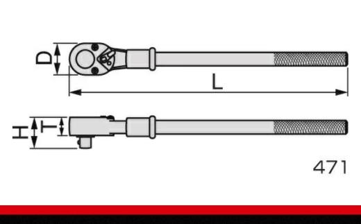 ラチェットハンドル 471　工具　TONE　トネ 15001-30025245