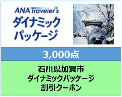 石川県加賀市ANAトラベラーズダイナミックパッケージ 割引クーポン　3,000点分