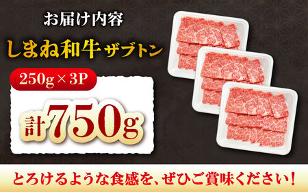 【高級部位】しまね和牛ザブトン750g 和牛 牛肉 国産 国産牛 赤身 焼肉 ステーキ リブロース 人気 黒毛和牛 ギフト 島根県雲南市/株式会社O.R.C[AIEF019]