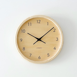 KATOMOKU muku clock≪km-83NA≫木製掛け時計【B-81-N1】