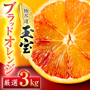 【愛媛名産】玉宝ブラッドオレンジ(タロッコ)　3kg【D64-69】【1621811】 YWTY058