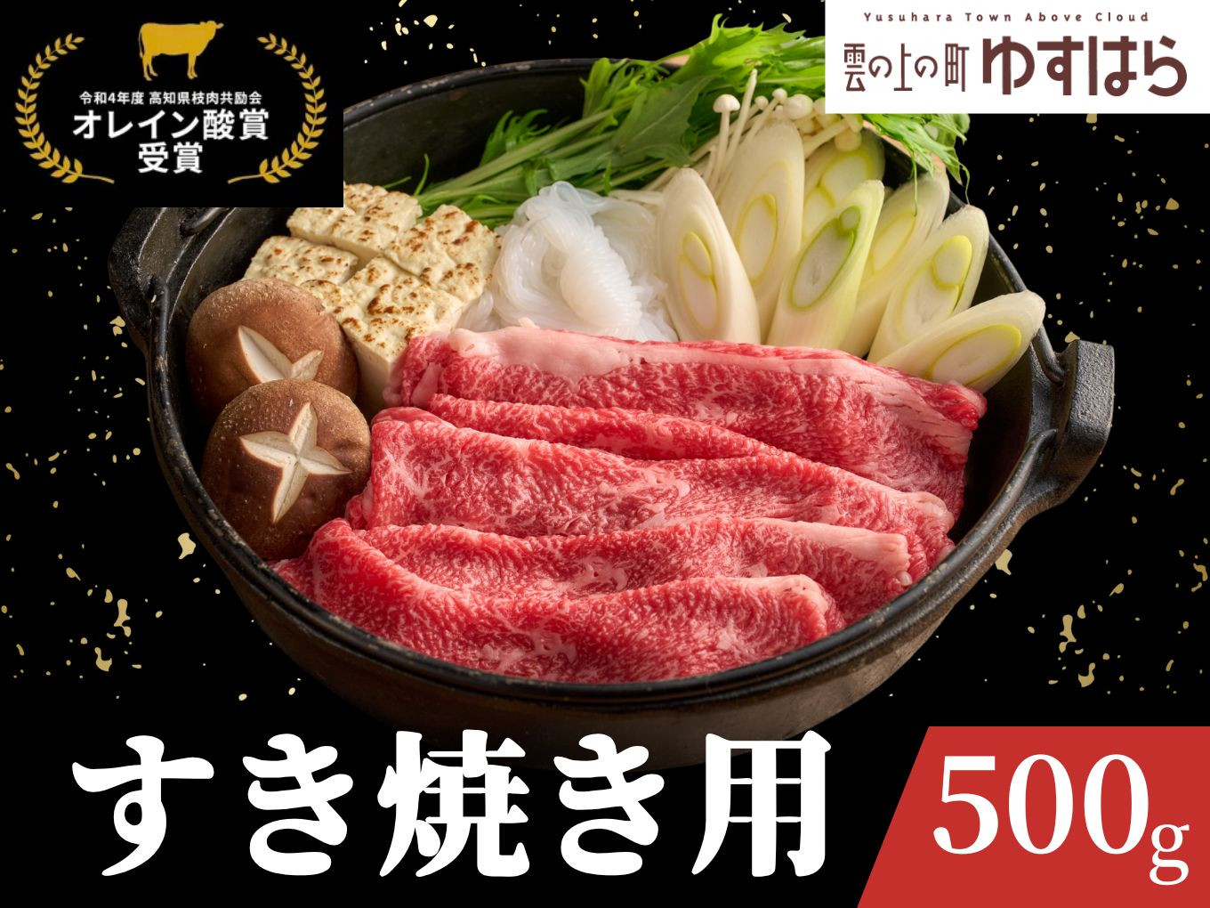 
            低温でも脂身がとろける土佐あかうし すき焼き用 500g　牛肉 和牛 赤毛 高知県産
          