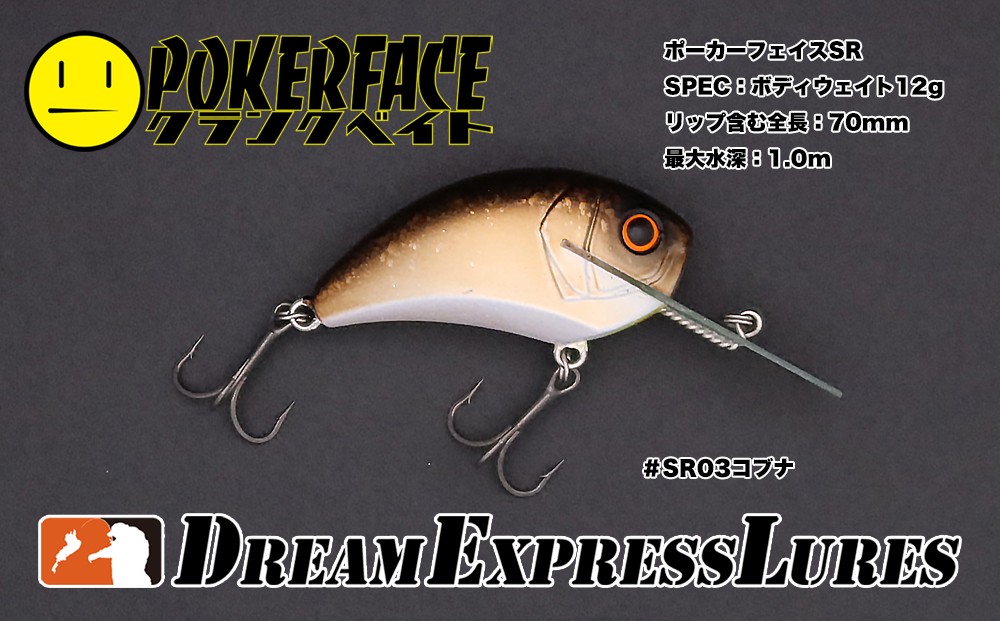 
            ポーカーフェイスSR #03コブナ〈ルアー 釣り フィッシング〉 d1303
          