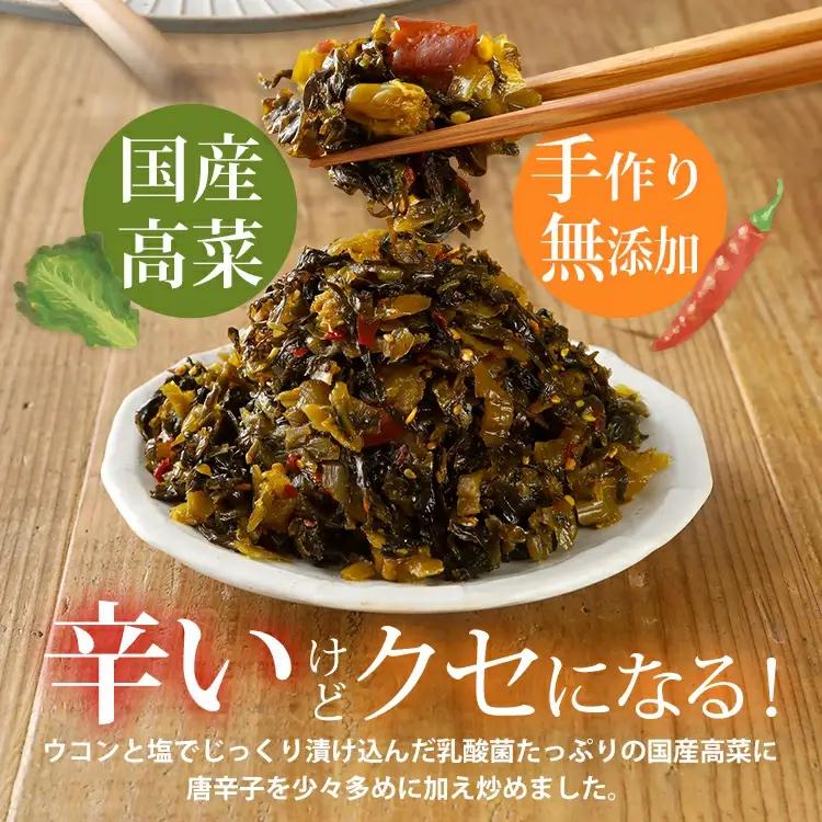 辛子高菜 240g×2パック（480g） 山賊の高菜