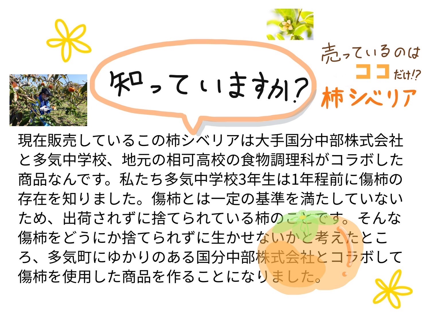 GF‐13　キズ柿をつかった柿シベリア　5個入り