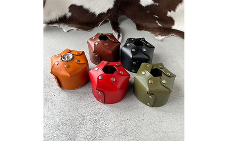 本革 OD缶カバー【OD缶230g】 栃木レザー 革小物 レザー小物  グリーン