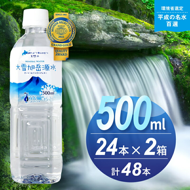 【ふるさと納税】【名水百選】「大雪旭岳源水」（500ml×48本）【株式会社 大雪水資源保全センター】
