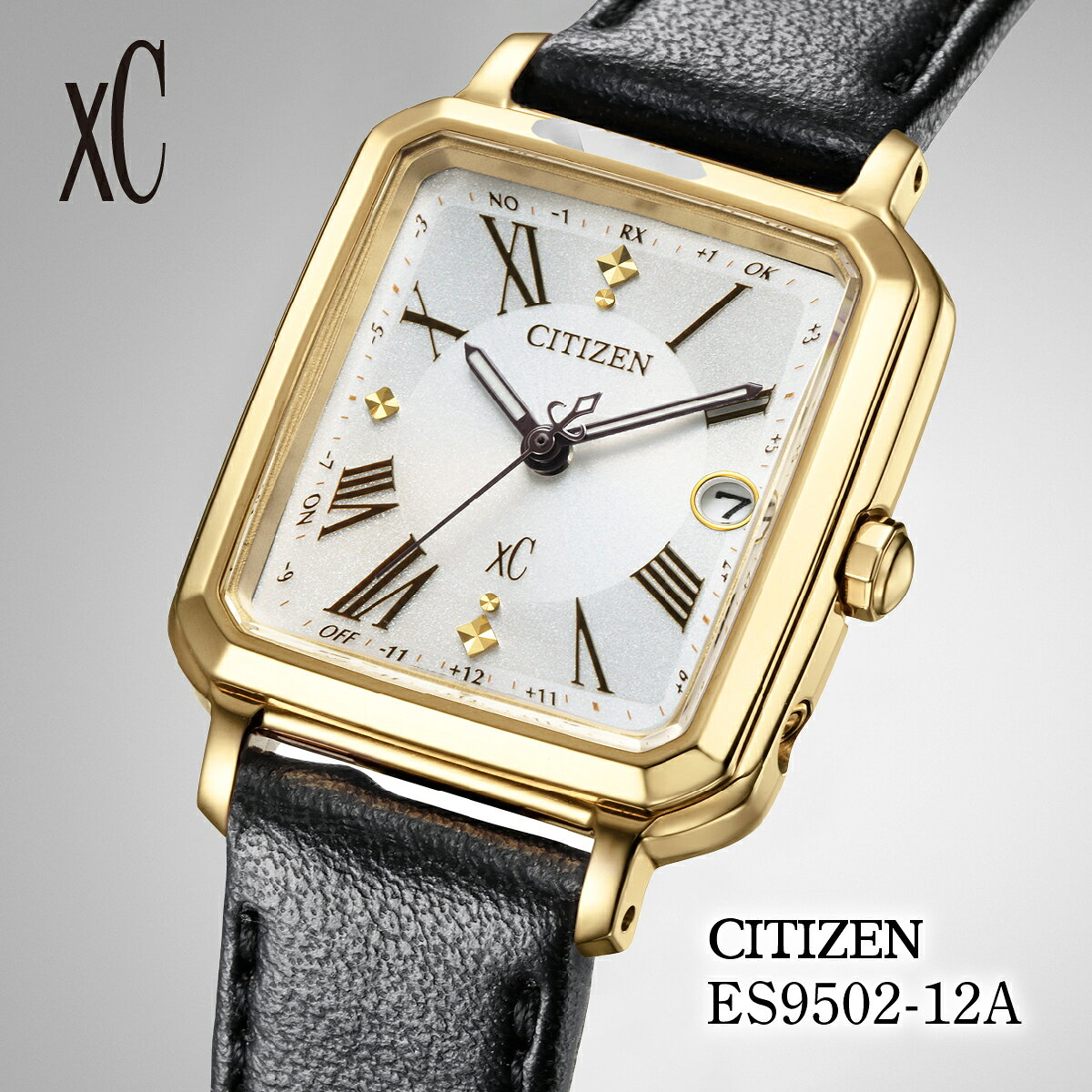【ふるさと納税】CITIZEN xC ES9502-12A | シチズン citizen クロスシー 腕時計 時計 正規品 レディース ビジネス スーツ カジュアル フォーマル 贈答 贈答用 ギフト プレゼント 母の日 国内製造 国産 電波 ソーラー エコドライブ サファイアガラス チタニウム 埼玉県 所沢市