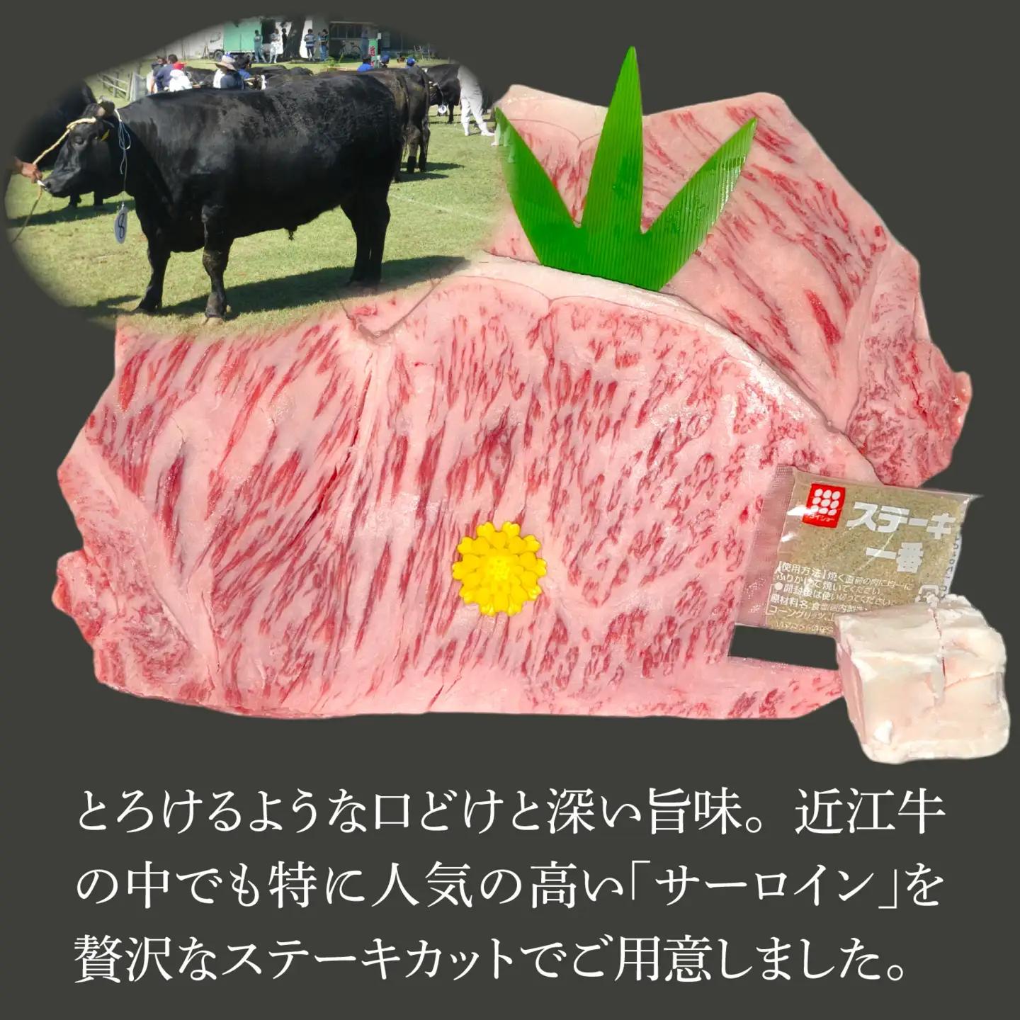 近江牛〔A5〕サーロインステーキ 約180g×2枚[T010] / 近江牛 和牛 牛肉 ステーキ サーロイン 180g 国産 滋賀県 大津市 霜降り