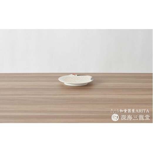 有田焼 招福豆皿2枚組 / 鶴（幸楽窯 / 深海三龍堂） お皿 小皿 豆小皿 菓子皿 縁起物 正月 おせち おもてなし AA10-250_イメージ2