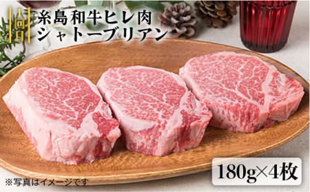 美味しさ満載！贅沢お肉の定期便全5回（月1回） 4人家族用 (福岡 糸島産 牛肉 豚肉 鶏肉 ステーキ しゃぶしゃぶ すき焼き ヒレ シャトーブリアン ロース)《糸島》【糸島ミートデリ工房】[ACA0