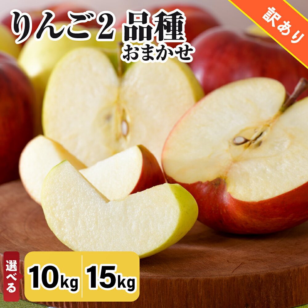 【ふるさと納税】★レビュー高評価 !【 訳あり 】 りんご 2品種おまかせ ( 内容量が選べる : 10kg 15kg / 配送時期が選べる : 9月上旬～3月下旬 ) 青森 リンゴ 林檎 10キロ 15キロ 不揃い 規格外 送料無料 訳アリ わけあり 果物 くだもの フルーツ 秋 旬 青森県 五所川原市