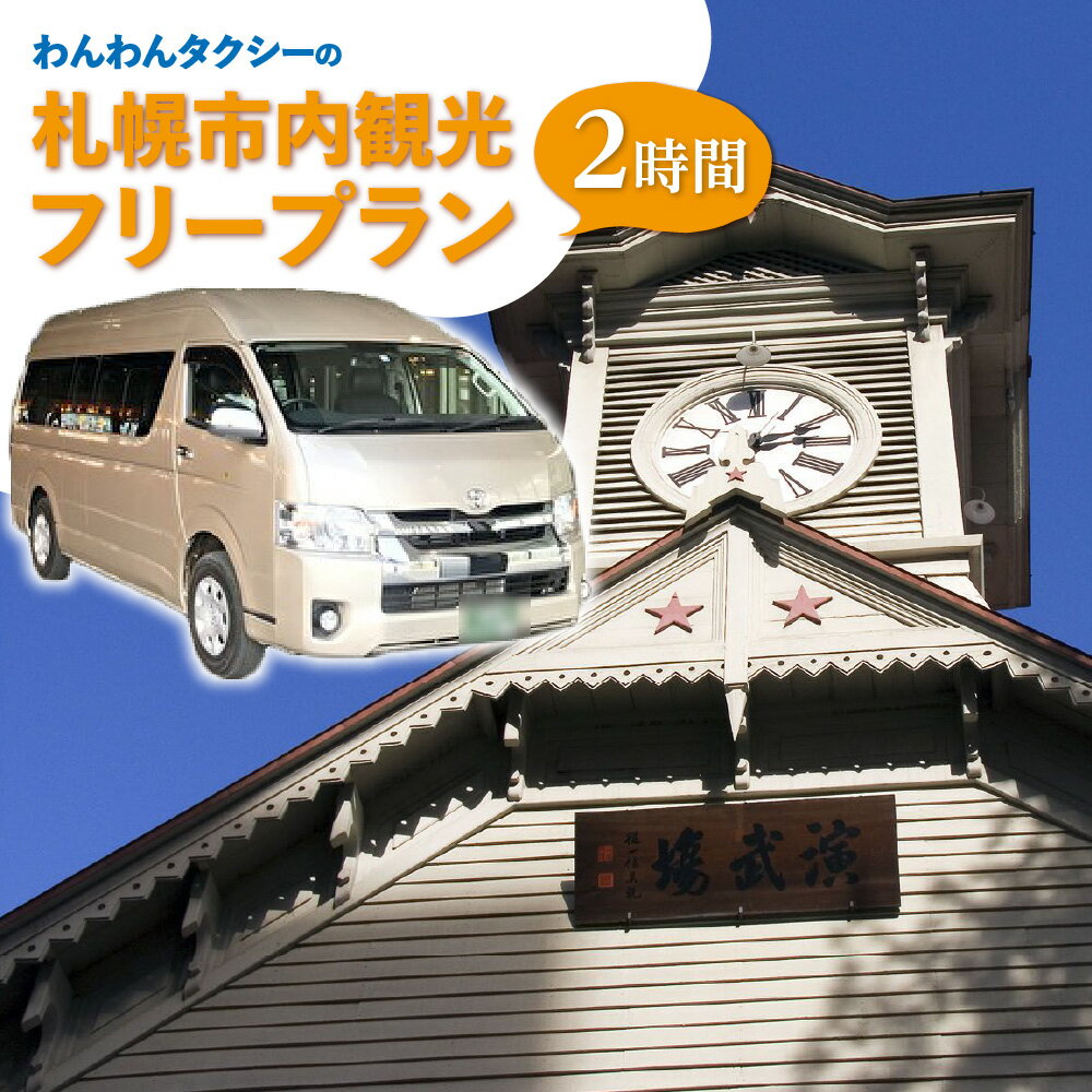 【ふるさと納税】 タクシー券 2時間 貸切 タクシー フリープラン ラグジュアリーミニバン 観光 旅行 お出かけ 外出 便利 わんわんタクシー サービス チケット クーポン 利用券 北海道 札幌市