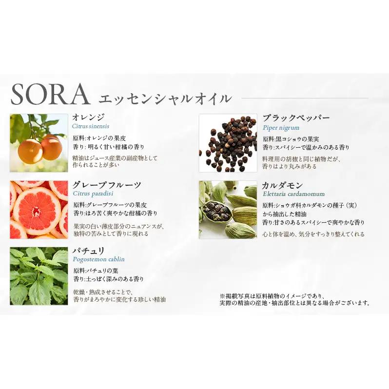 木々之重 SORA エッセンシャルオイル 10ml アロマスプレー 50ml セット アロマオイル アロマグッズ 香り 精油 天然由来 オレンジ グレープフルーツ カルダモン パチュリ ブラックペッパ