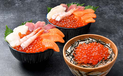 いくらたっぷり海鮮丼セット 2人用 イクラ いくら 海鮮丼 刺身 真空パック 小分け 北海道いくら 秋鮭 秋鮭イクラ 新鮮 海鮮 _F4F-4784