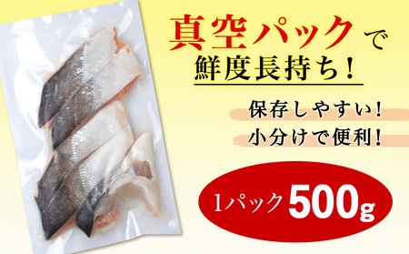 白老町産 時鮭 トキシラズ 500g 真空パック〈斉藤水産〉
