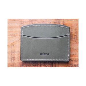 【minca】栃木レザーのヨコ型パスケース 定期入れ パスホルダー02/オリーブ　700【雑貨 日用品 人気 おすすめ 】
