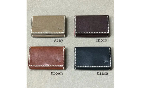 【名刺入れ】card case チョコ 革 名刺入れ