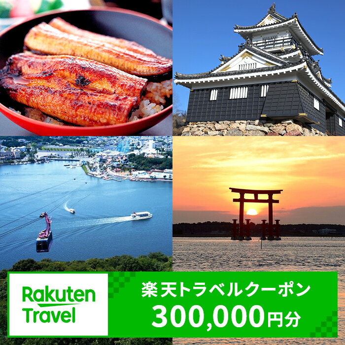 【ふるさと納税】静岡県浜松市の対象施設で使える楽天トラベルクーポン寄付額1,000,000円（300,000円クーポン）　旅行券 楽天トラベル トラベル クーポン 宿泊券 ホテル 旅館