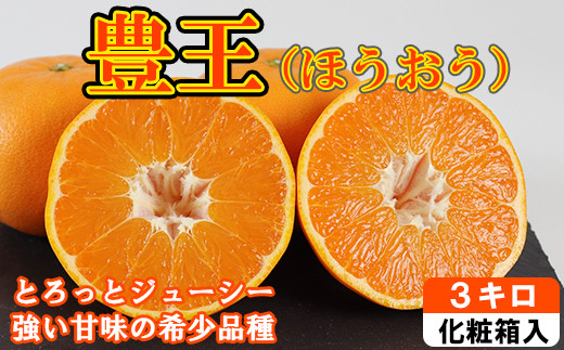 
                  豊王（ほうおう）約3kg  化粧箱入 ／ ミカン みかん 蜜柑 柑橘類 豊王 ほうおう オレンジ 3kg 甘い フルーツ ＜132-020＞
                