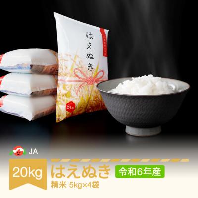 ふるさと納税 村山市 令和7年産はえぬき精米20kg(5kg×4)